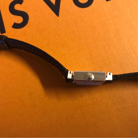 Longines antique 18K WG 0.20CT VS diamond square shaped ladies watch - Picture 11 of 12